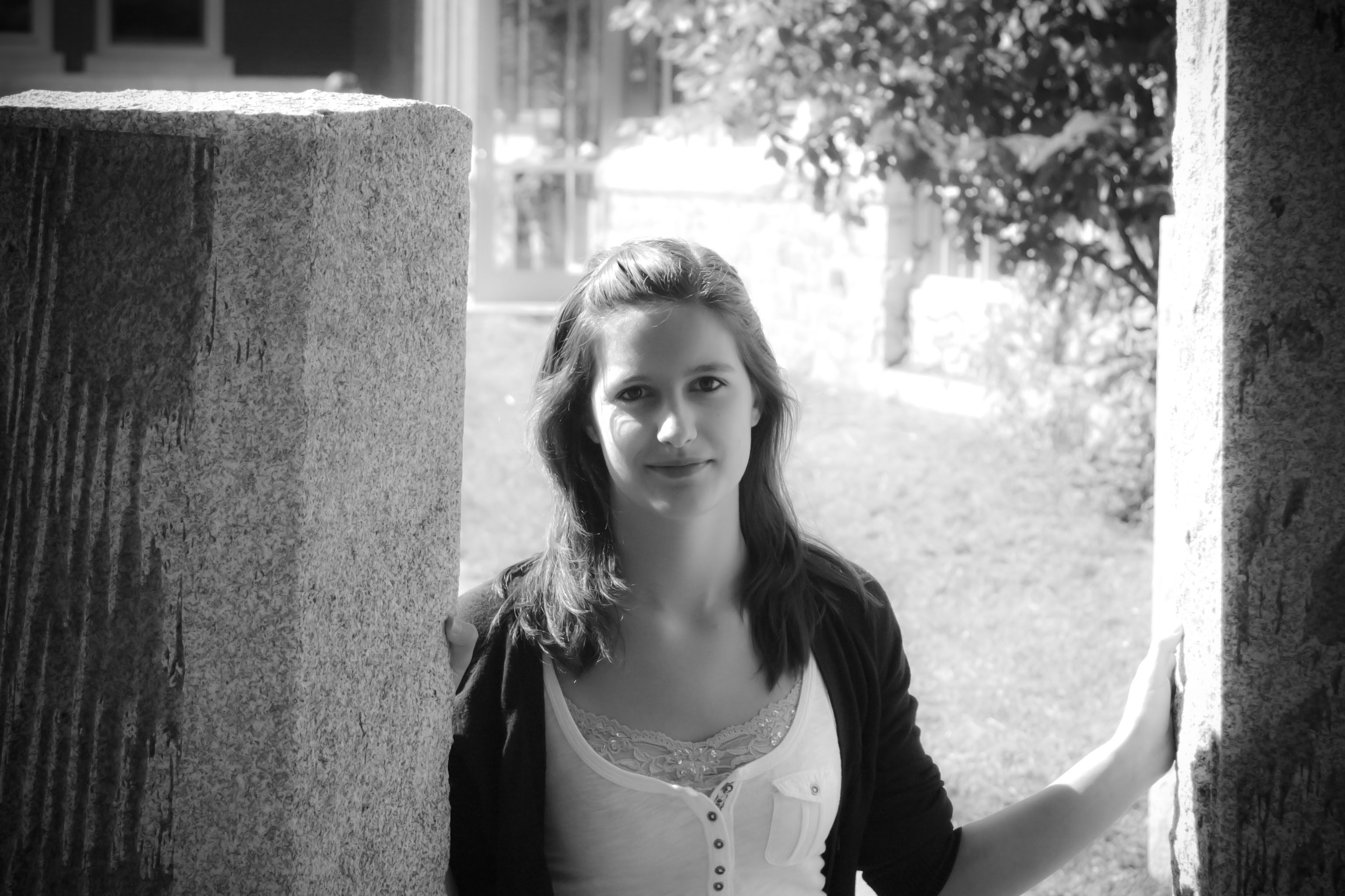 Black and White Portrait of Sara Webber taken by Alex Prevey